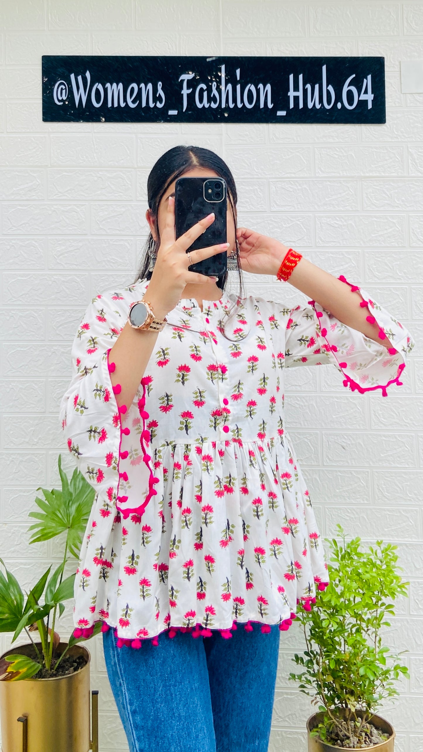 Beautiful Cotton Flared Top