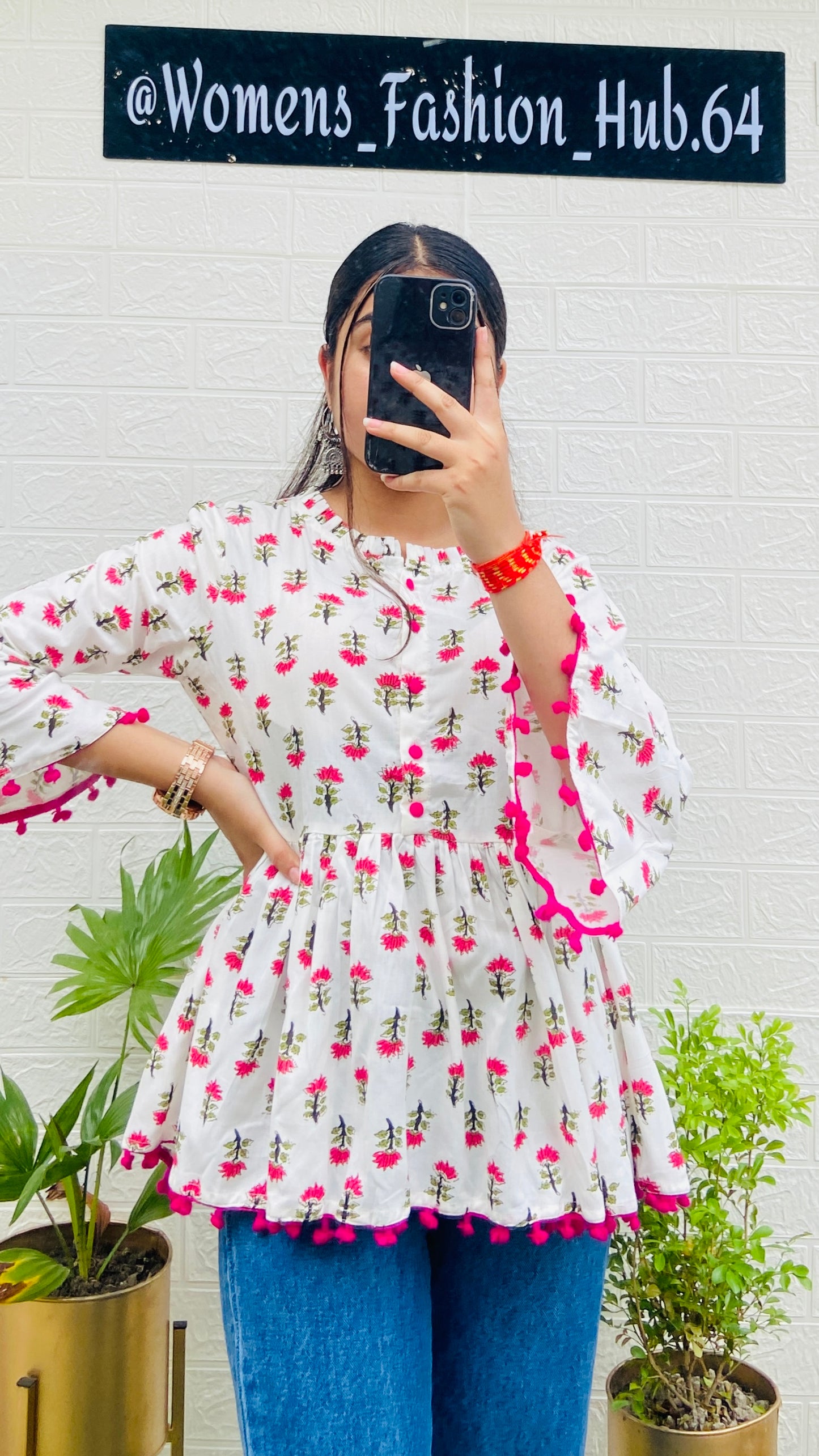 Beautiful Cotton Flared Top