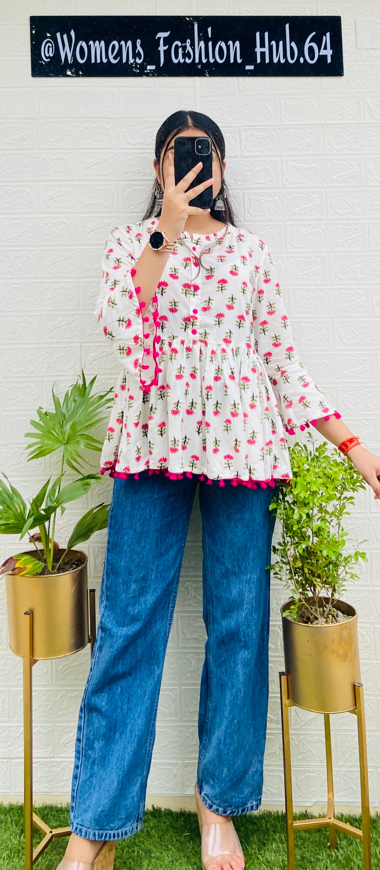 Beautiful Cotton Flared Top