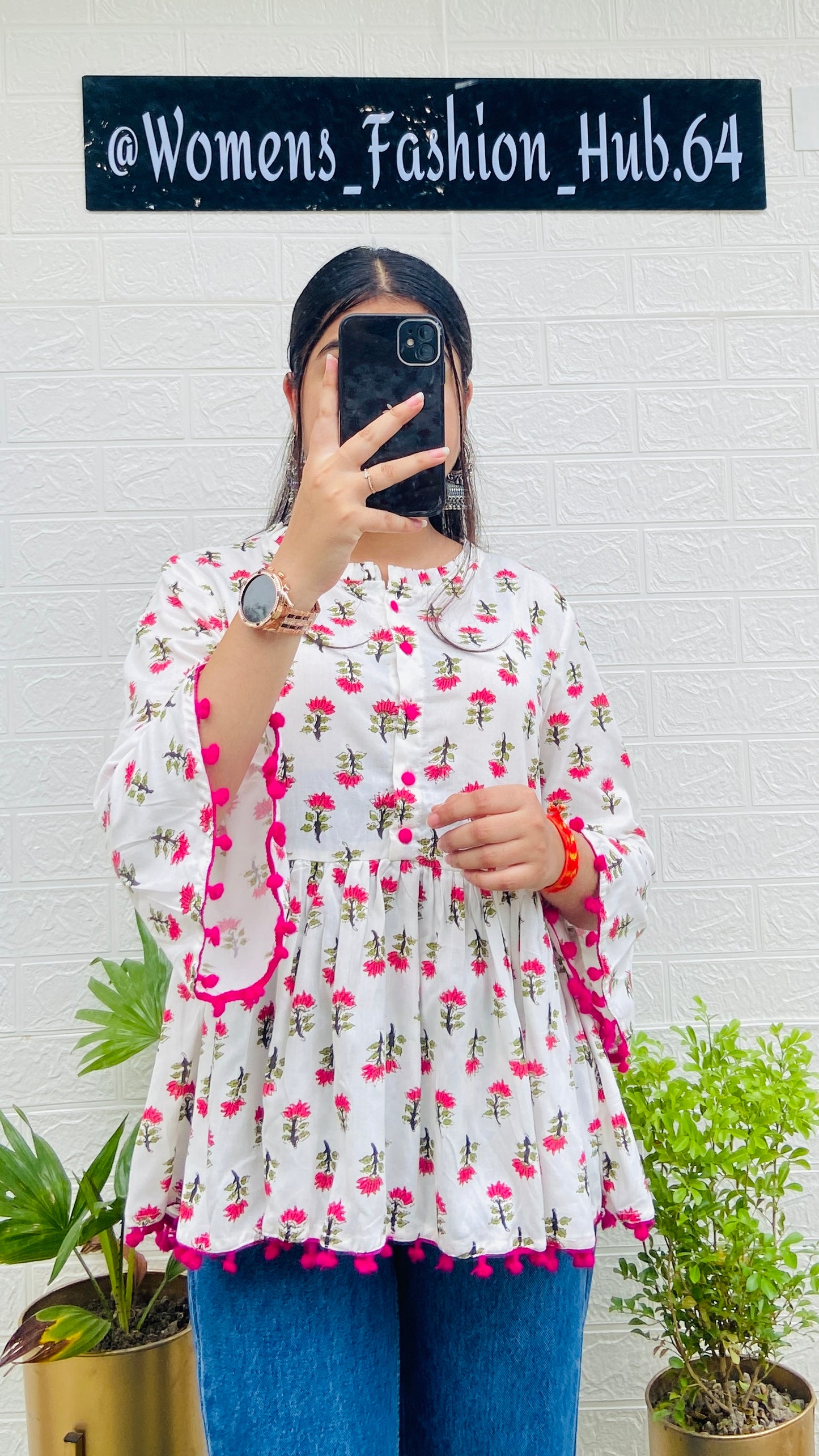 Beautiful Cotton Flared Top