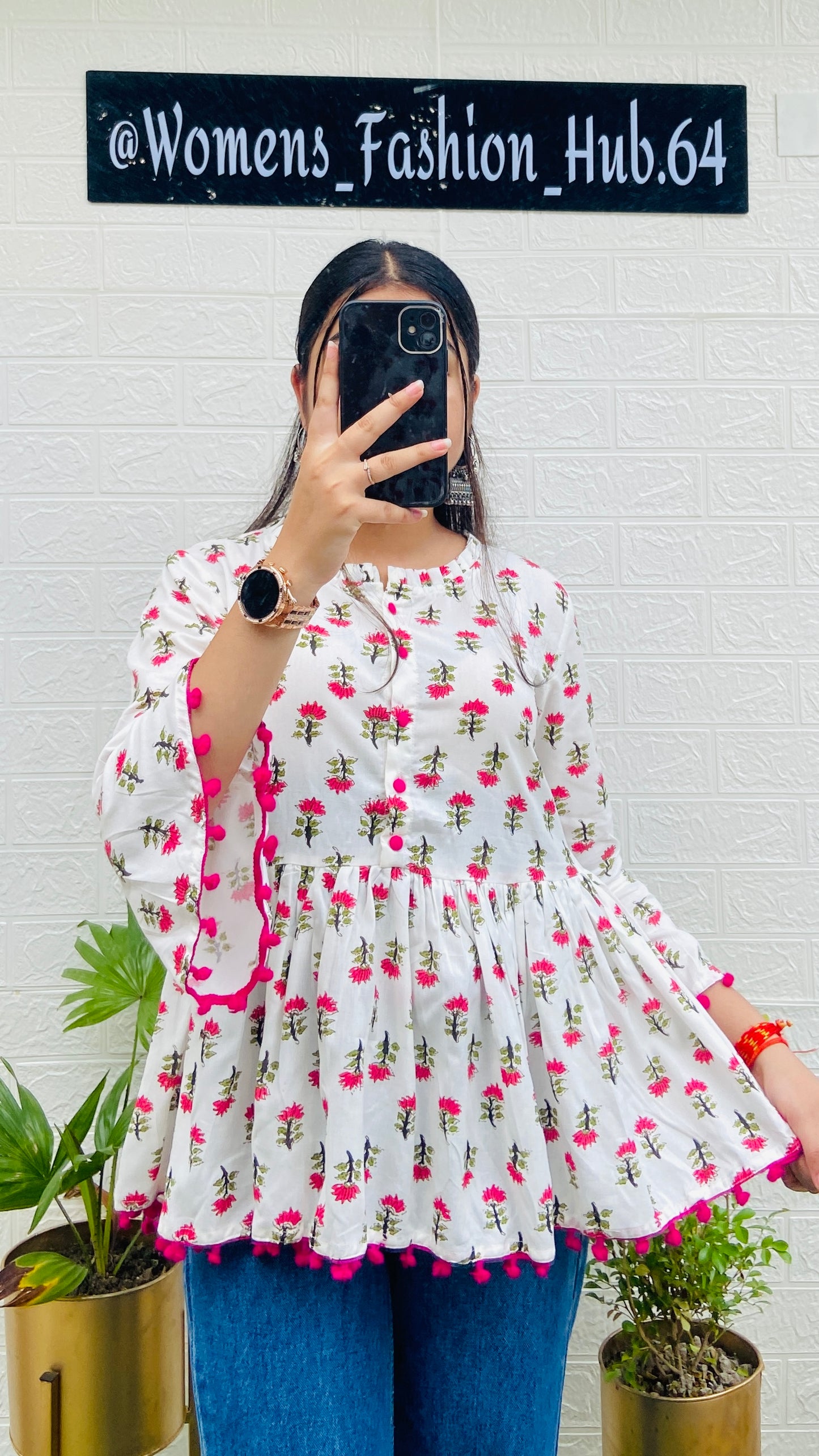 Beautiful Cotton Flared Top