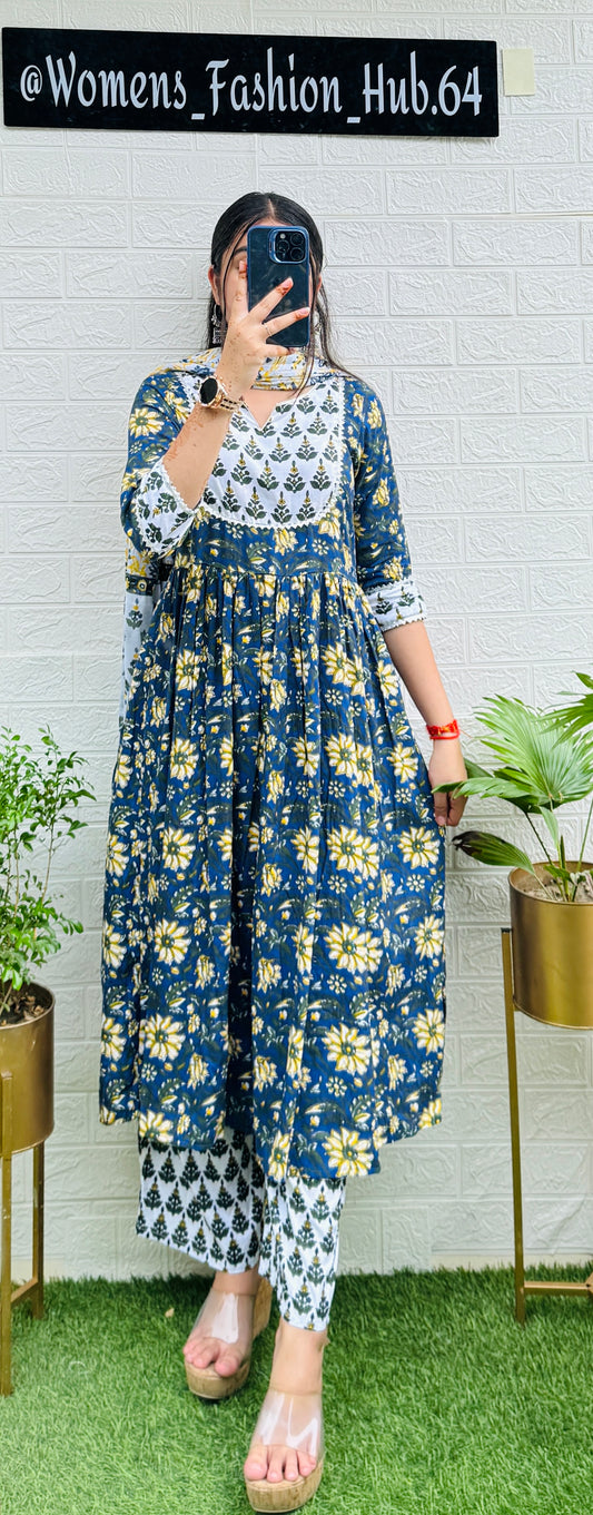 Rayon Premium Quality Kurta Pant & Dupatta Set